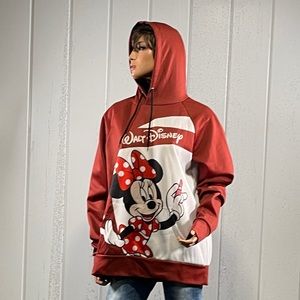 *Walt Disney Minnie Mouse Women’s Brick Red Hoodie Pullover